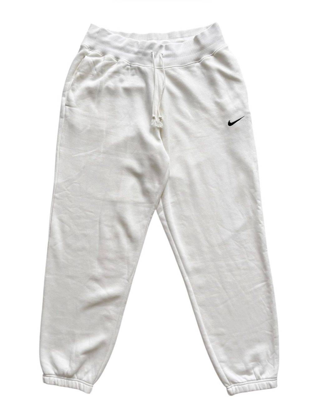 Nike Fleece Cream Sweatpants Size Medium Cream